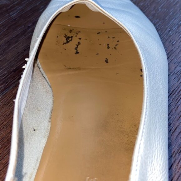 EVERLANE The Italian Leather Day Glove Flat in White size 11 WORN - Picture 13 of 14